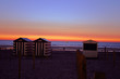 coucher de soleil sur la mer du nord