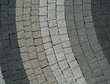 grey curve block paving