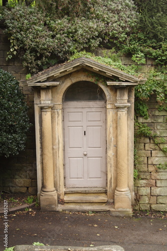 door in a castle wall