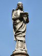 reading angel stone sculpture