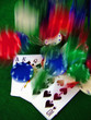 falling casino chips