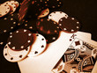 poker cards and poker chips