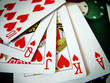 royal flush of hearts