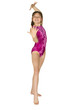 10 year old girl in gymnastics poses