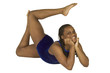 13 year old girl in gymnastics poses