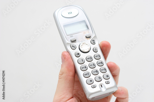 Photo: modern phone in hand modern phone in hand