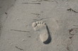 fuss im sand