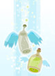 flying bottles