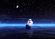 night. lonely sailer