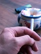 fumer une cigarette