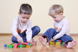 playing with blocks