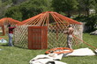 yourte mongole (extérieur) yourte mongole (extérieur)