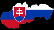 carte drapeau de la slovaquie