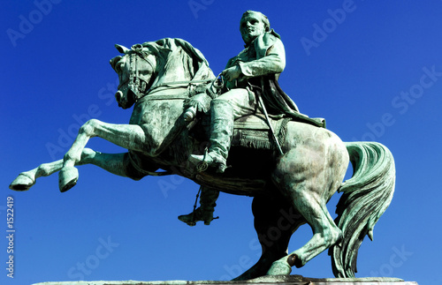 france, rouen: napoleon statue