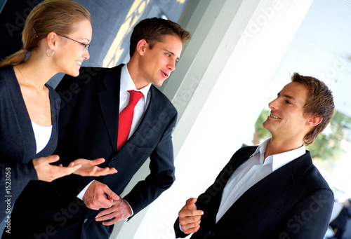 business people discussing