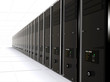 3d computer servers in a data center