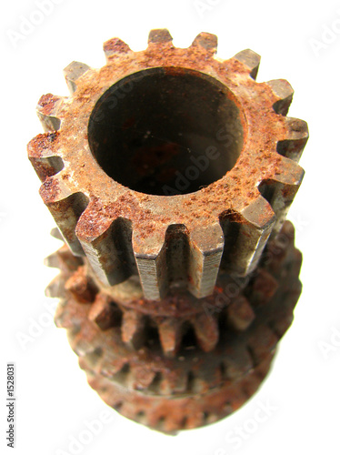 gear covered with rust gear covered with rust