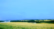 rainy countryside landscape