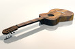 guitare 3d dessus