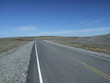 empty and straight road on desert