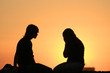 silhouette couple