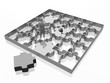 the missing link, jigsaw puzzle.