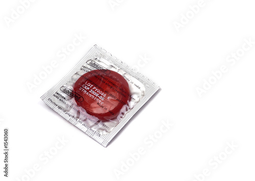 objects - red  condom