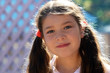 a little girl smiling