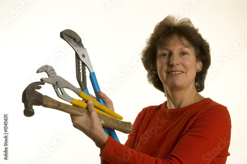 woman with tools
