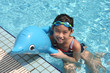 girl in the pool