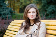 young woman in the autumn park