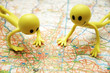 two smilies over the map of central london two smilies over the map of central london