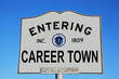 entering career town