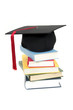 graduation cap on stack of books graduation cap on stack of books