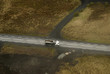aerial view to road and landscape