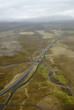 aerial view to road and landscape