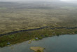 aerial view to tectonical fault