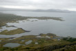 aerial view to iceland seacoast