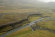 aerial view to tectonical fault