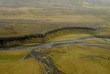 aerial view to tectonical fault