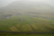 aerial view to iceland landscape