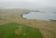 aerial view to iceland seacoast