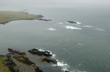 aerial view to iceland seacoast