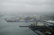 aerial view to reykjavik