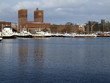 oslo radhuset in winter
