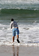 fisherman in the beach