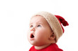 christmas child in a red hat 2