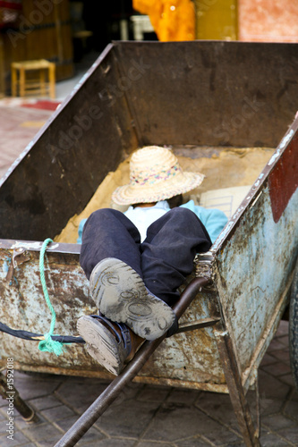 dormeur à marrakesh