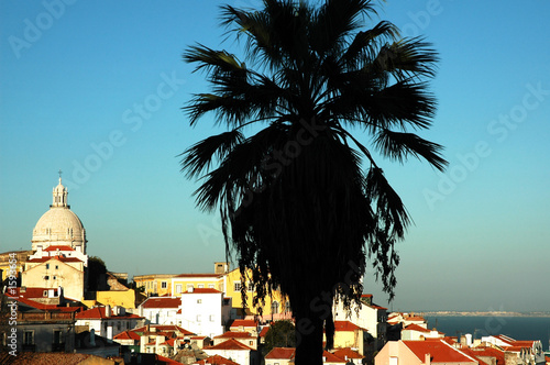 portugal, lisbon: church near the river taje
