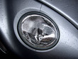 new silver car lamp with water drops
